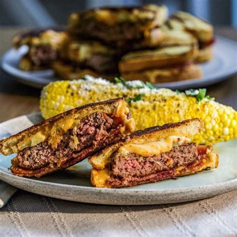 Patty Melts With Bacon Charred Pineapple And Jalapeño Pimiento Cheese Recipe Patty Melt