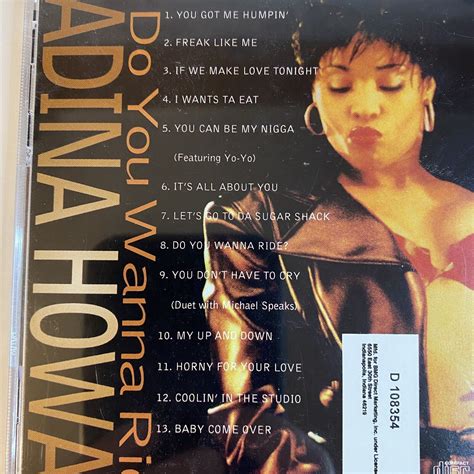 Do You Wanna Ride by Adina Howard (CD, 1995) East West Records Hip Hop