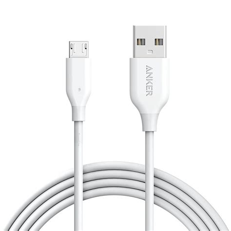 Anker PowerLine 1 8m Micro USB To USB Cable White A8133H21 Mwave