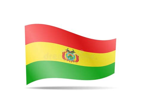 Bolivian Flag Waving Wind Stock Illustrations Bolivian Flag