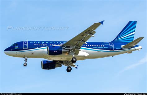 4K 8888 AZAL Azerbaijan Airlines Airbus A319 115 ACJ Photo By Ian Lane