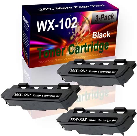 Amazon SINIYA 3 Pack Black Compatible High Yield WX102 WX 102