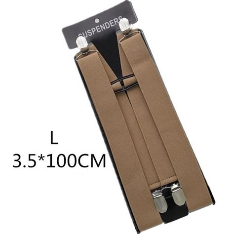 Vêtements lingerie Bretelles unisexes de couleur unie pour hommes et femmes 3 à 4 clips