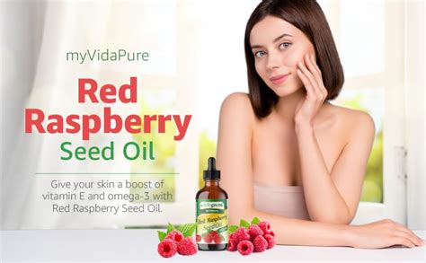 Amazon MYVIDAPURE Organic RED RASPBERRY SEED OIL Rubus Idaeus