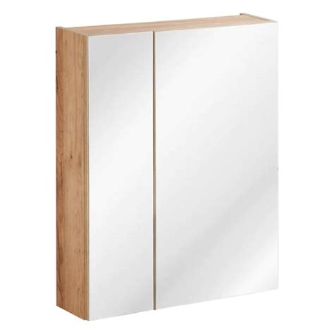 Szafka do Łazienki z Lustrem Wisząca 60 cm CAPRI ZS CAPRI OAK 842A FSC