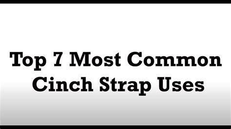Customtiedowns 7 Ways To Use Cinch Straps Youtube