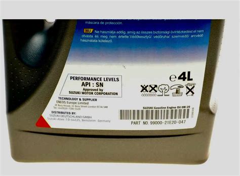 Idemitsu 0W-20 SN/GF-5 Gasoline, Suzuki Ecstar F9000 0W-20 или Toyota ...