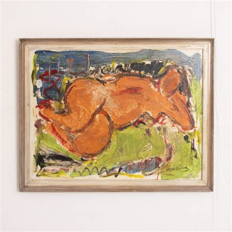 Reclining Nude Oil On Canvas