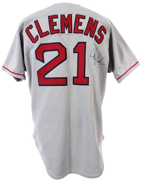 Lot Detail 1988 96 Roger Clemens Boston Red Sox Signed Jersey Jsa