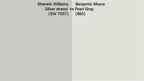 Sherwin Williams Silver Strand Sw 7057 Vs Benjamin Moore Pearl Gray