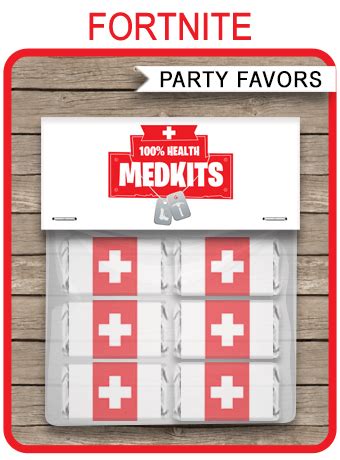 Fortnite Medkit Labels Printable