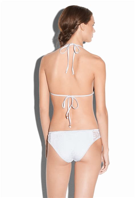 Milly Resille Curacao String Bikini Top In White Lyst