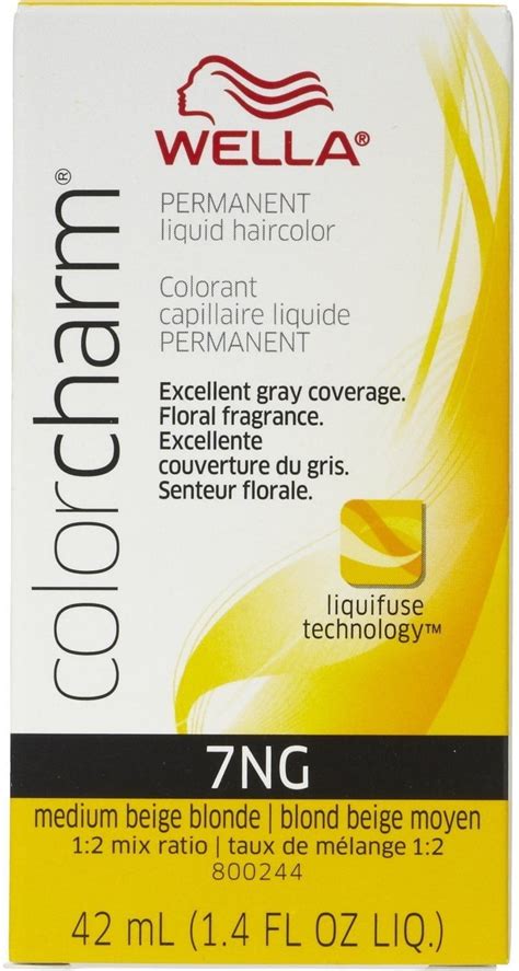 Wella Color Charm Hair Color Liquid Haircolor 7ng Medium Beige Blonde