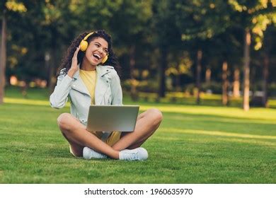 Full Size Photo Impressed Brunette Hairdo Stock Photo