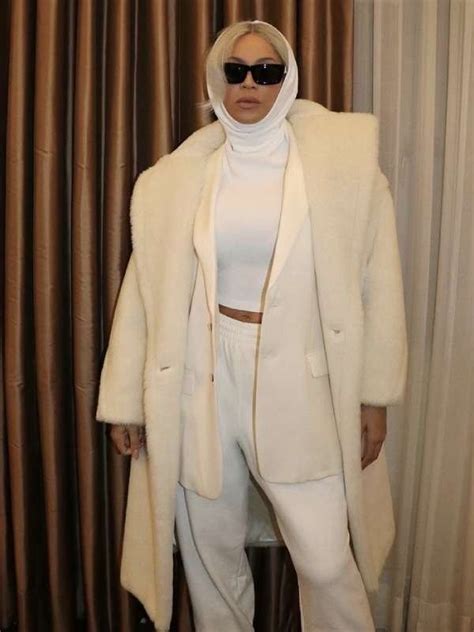 Beyoncé Cream Teddy Coat Jacket Hub