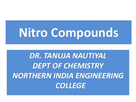 Nitro compounds