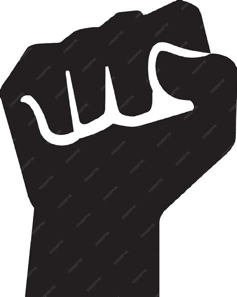 Premium Vector | Bold and fearless hand fist symbol for bravery