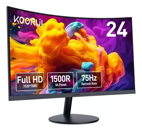Monitores De 24 Polegadas - Monitor curvo de 24 polegadas Full Hd 1080p 75 Hz Hdmi Vga | MercadoLivre