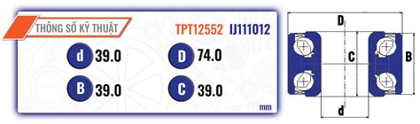 IJ111012 Bạc Đạn / Bi Bánh Trước Daewoo LACETTI - LEGANZA Chevrolet ...