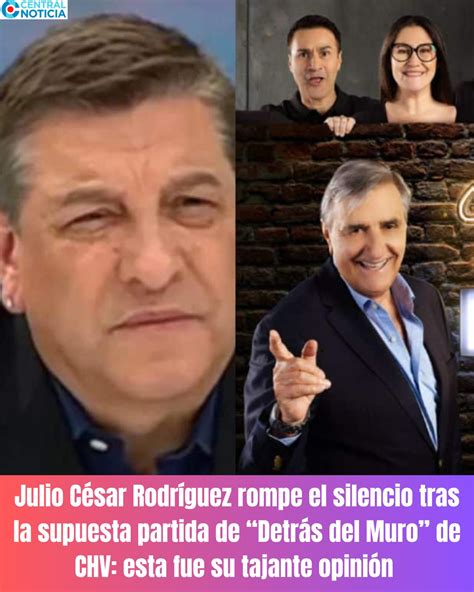 PortalMujer - 👀 Julio César Rodríguez rompe el silencio tras la