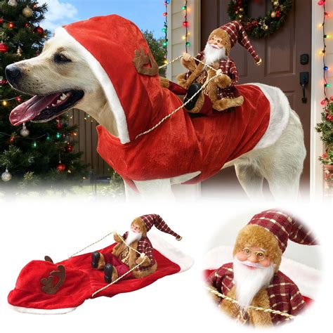 BKER Pet Dog Christmas Costumes Dog Santa Claus Clothes Cute Apparel