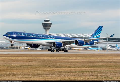 4K AI08 AZAL Azerbaijan Airlines Airbus A340 642 Photo By Michael