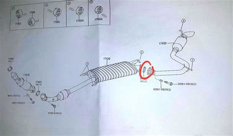 Diagram Of The Exhaust System For The Toyota Rav