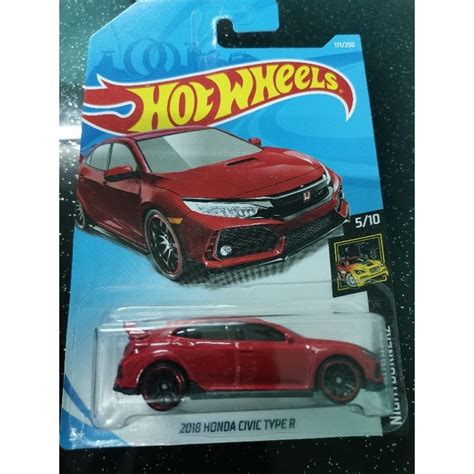 Hot Wheels Honda Civic Type R Red Shopee Malaysia
