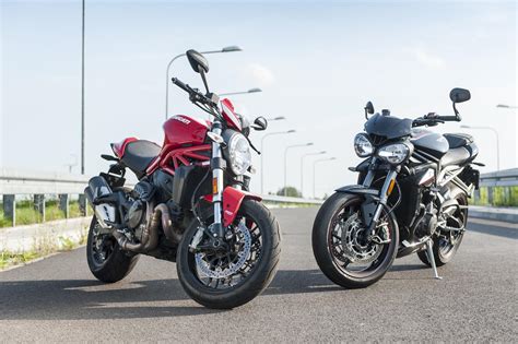 Wybierz mądrze Ducati Monster 821 vs Triumph Street Triple RS Świat