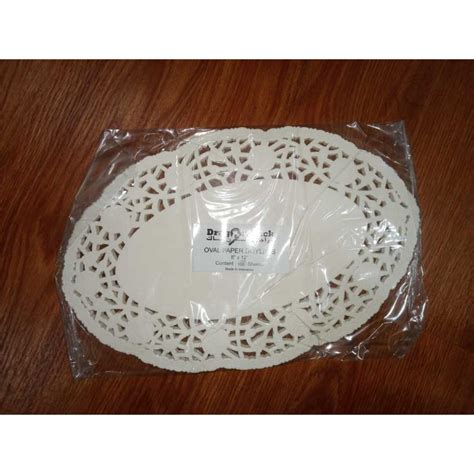 Jual Kertas Doyleys Oval X White Alas Toples Kue Kertas