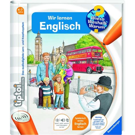 Ravensburger Tiptoi Wieso Weshalb Warum Wir Lernen Englisch Lernbuch