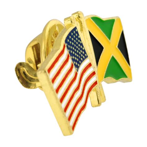 USA and Jamaica Flag Pin | PinMart