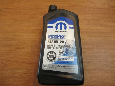 2014 2021 Dodge Durango 3 6l 6 Qts 0w 20 Maxpro Synthetic Oil And Mopar Filter Ebay