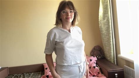 Charming Brunette Gracefully Swaying Her Hips Showing Off Her