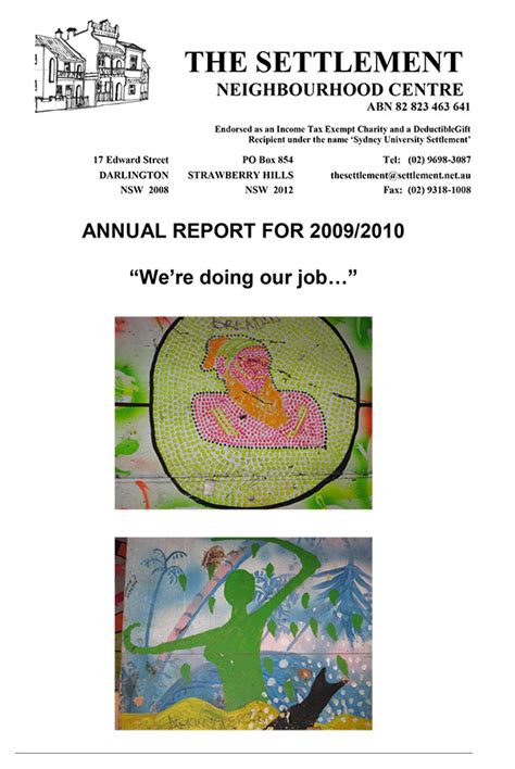 settlement annual report   settlement