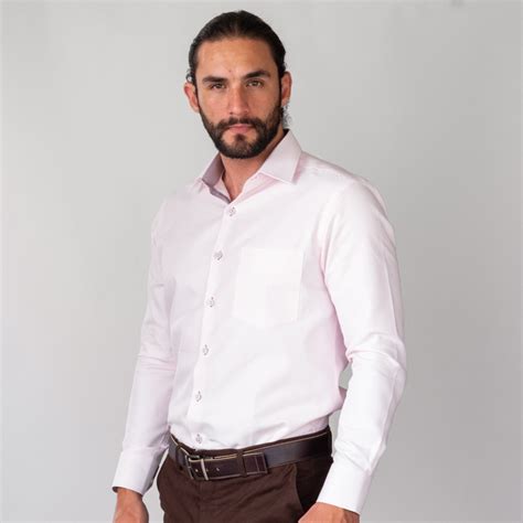 Camisa Rosado Estructura Labrada Marca Colletti Cl Sico