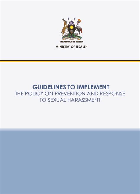 Guidelines To Implement The Policy On Prevention And Response To Sexual