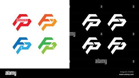 fp logo fp monogram initial fp logo letter fp logo icon vector