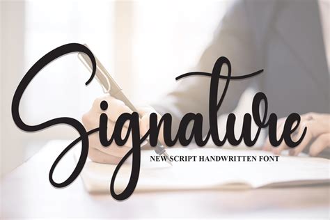 signature font