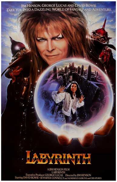 Labyrinth Crystal Ball David Bowie Jim Henson Movie Poster 11x17