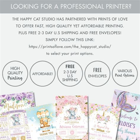 Bunny Rabbit Hot Air Balloon Circle Label EDITABLE Etsy