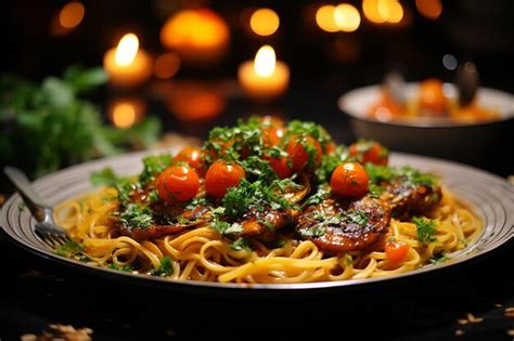 Premium Ai Image Delectable Dish Closeup Generative Ai