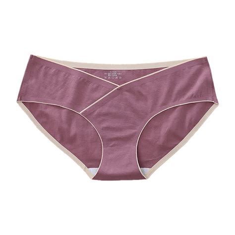 BAODANN Maternity Seamless C Panel Plus Size Low Bikini Underwear Women No Show Bras For Women