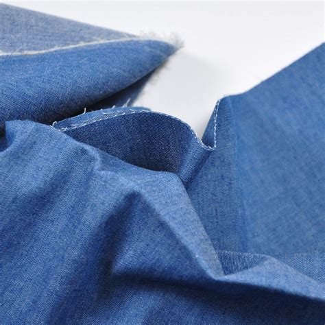 Indigo Blue 48 Oz 100 Cotton Denim Chambray Fabric56 Inches Wide By The Yard