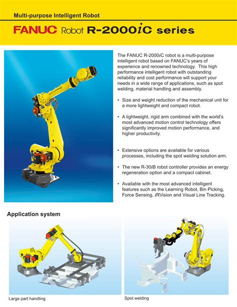 PDF Application System The FANUC R 2000iC Robot Is A Multi Purpose