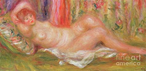 Nude On Couch Painting By Pierre Auguste Renoir Pixels