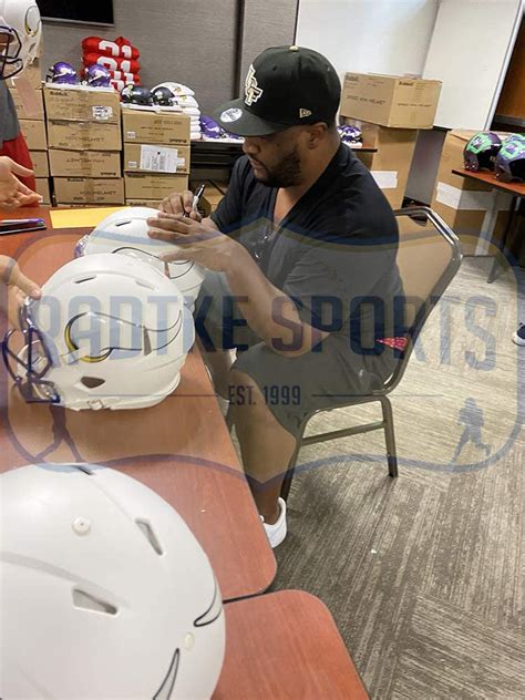 Daunte Culpepper Signed Vikings Authentic On Field Full Size Matte