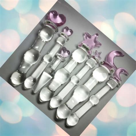 Heart Glass Dildo Etsy