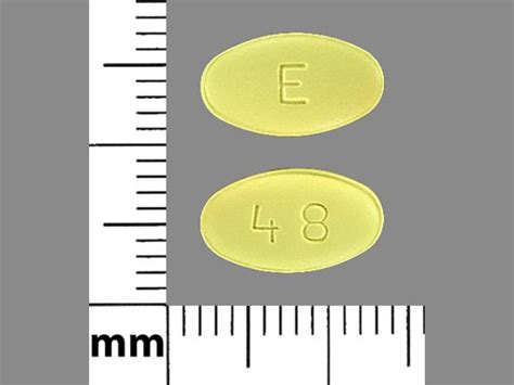 48 Yellow And Capsuleoblong Pill Images Pill Identifier