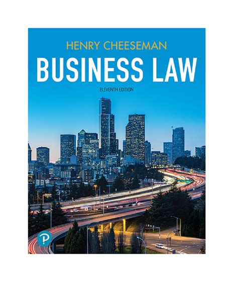 Business Law 11th Edition By Henry R Cheeseman Test Bank Browsegrades